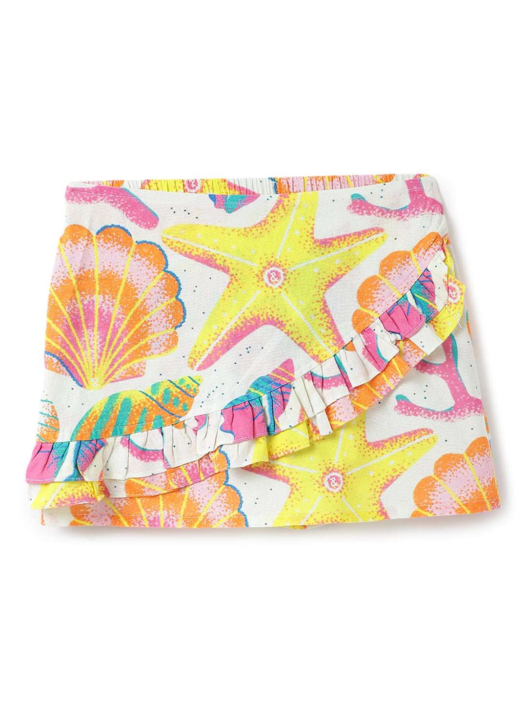 Girls Multi Color Cotton Print Co-ord Set