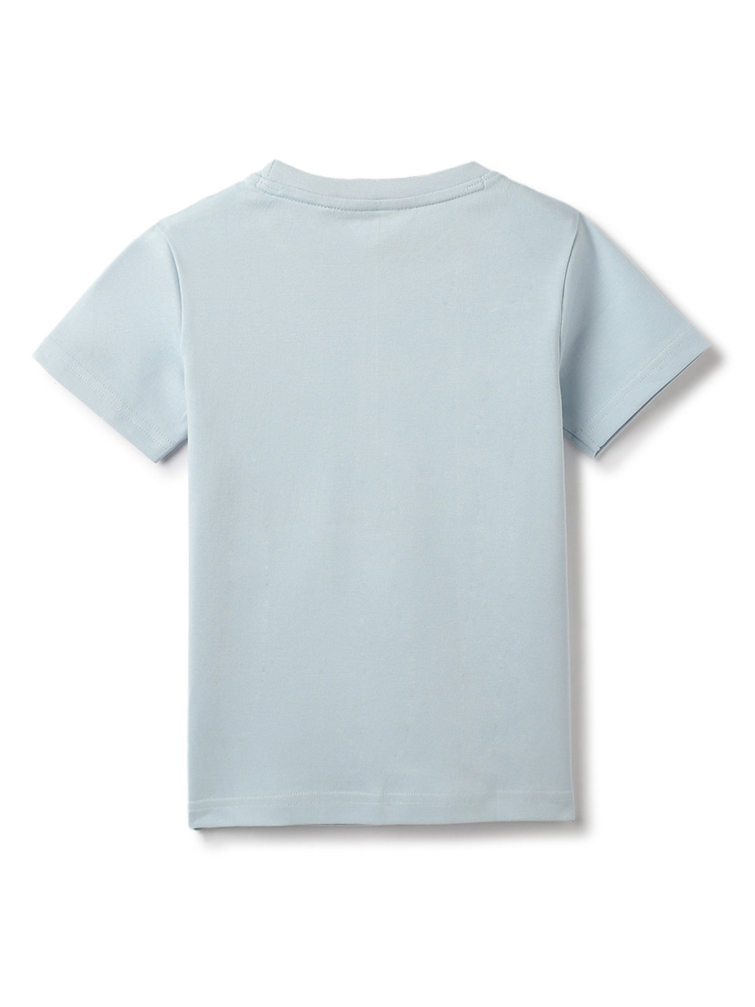 Boys Blue Cotton Printed T-shirt