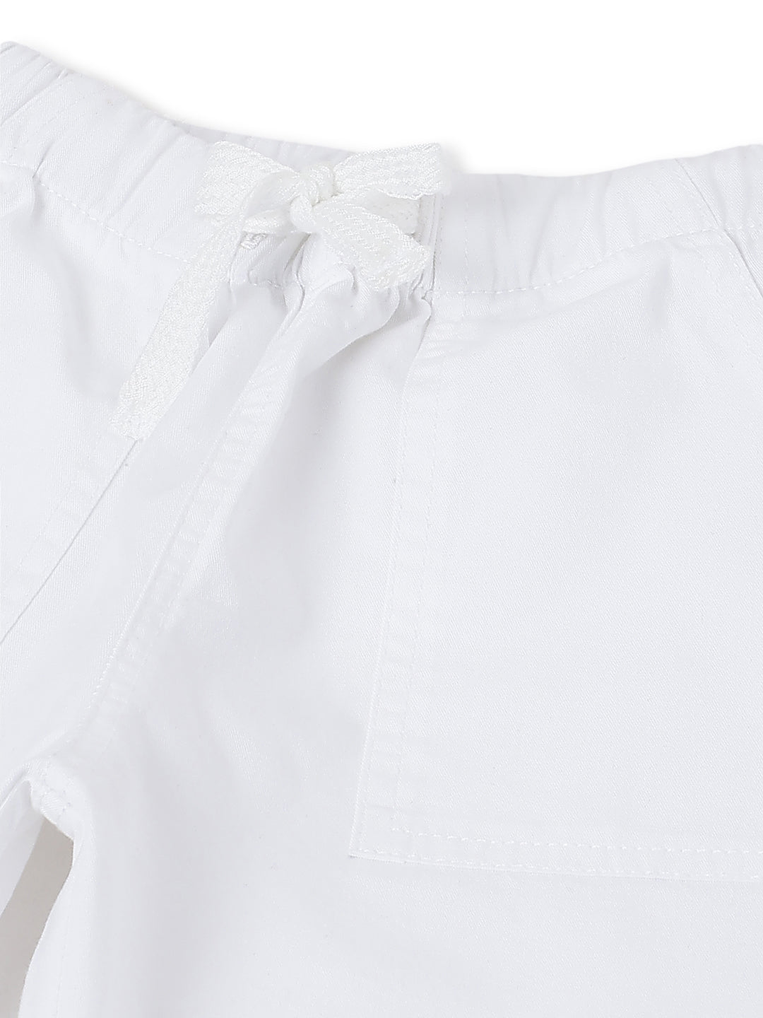 Boys & Girls White Cotton Pants