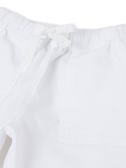 Boys & Girls White Cotton Pants