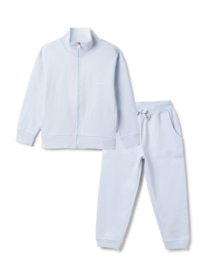 Unisex Blue Fleece Oversized Co-ord Set