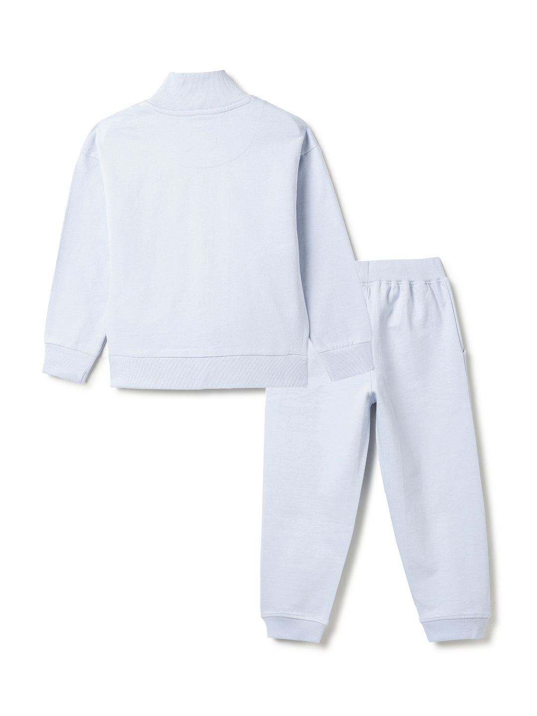 Unisex Blue Fleece Oversized Co-ord Set