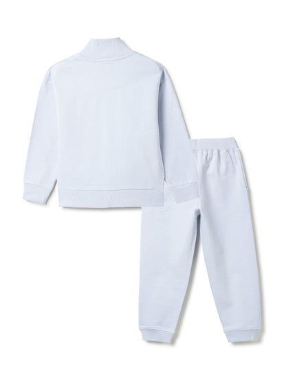 Unisex Blue Fleece Oversized Co-ord Set