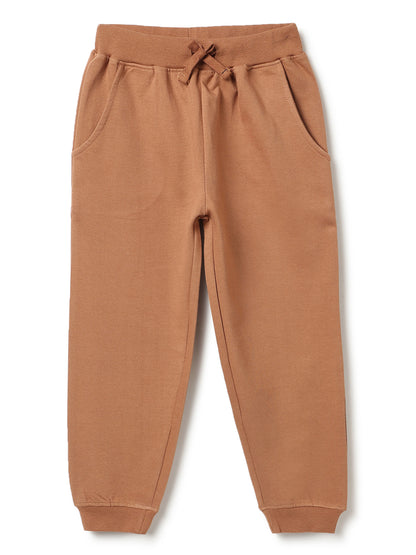 Unisex Brown Fleece Oversized Co-ord Set