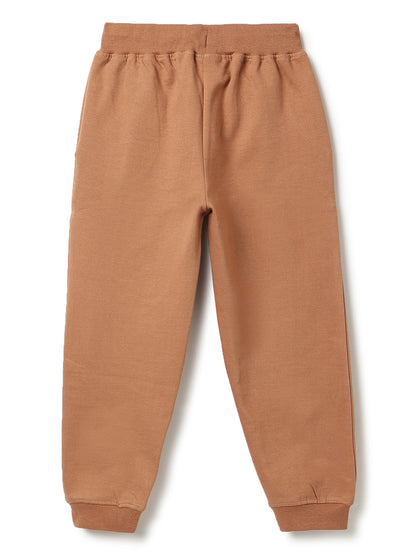 Unisex Brown Fleece Oversized Co-ord Set