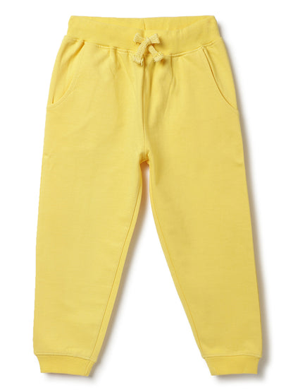 Unisex Yellow Fleece Oversized Co-ord Set