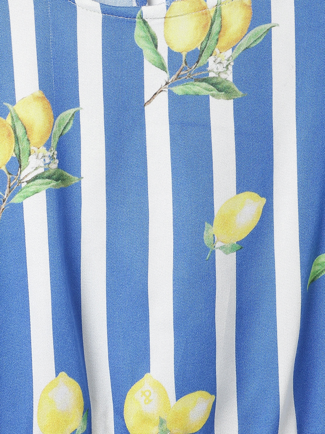 Girls Blue Striped Top