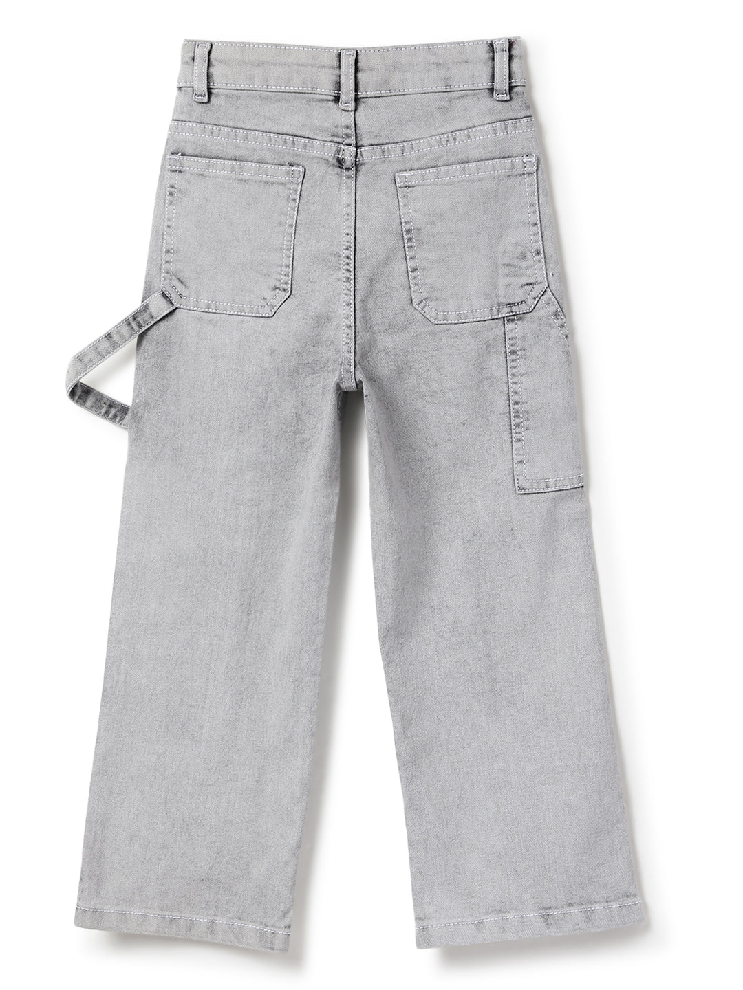 Boys Grey Denim Carpenter Fit Jeans