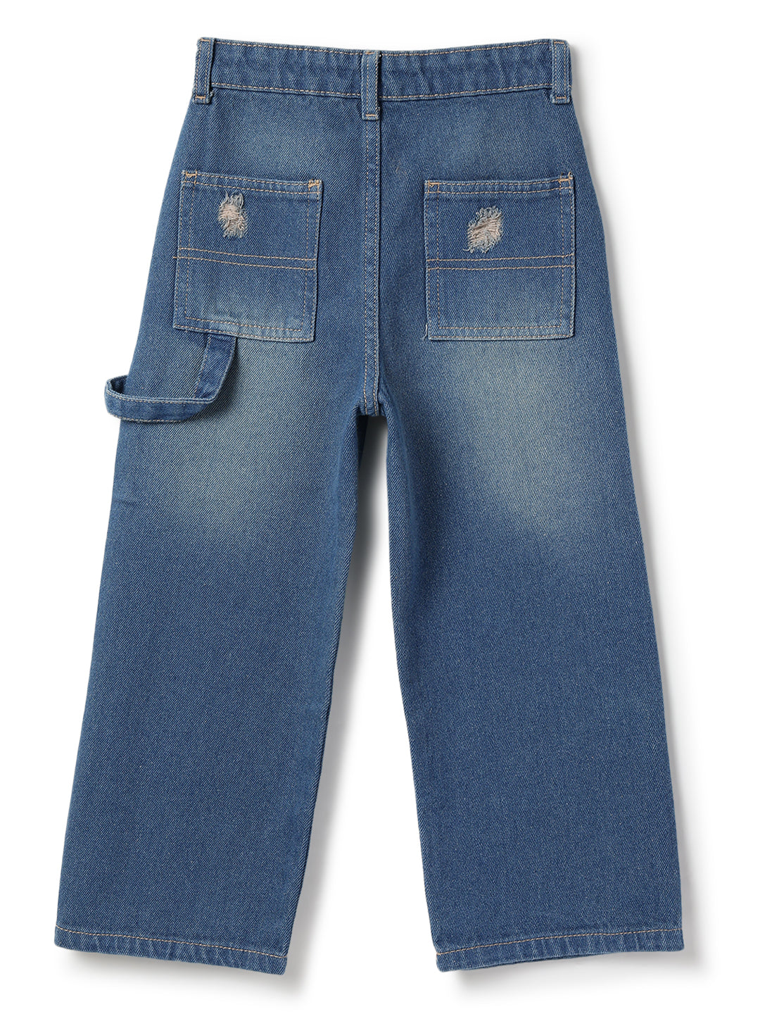 Boys Dark Blue Denim Carpenter Fit Jeans