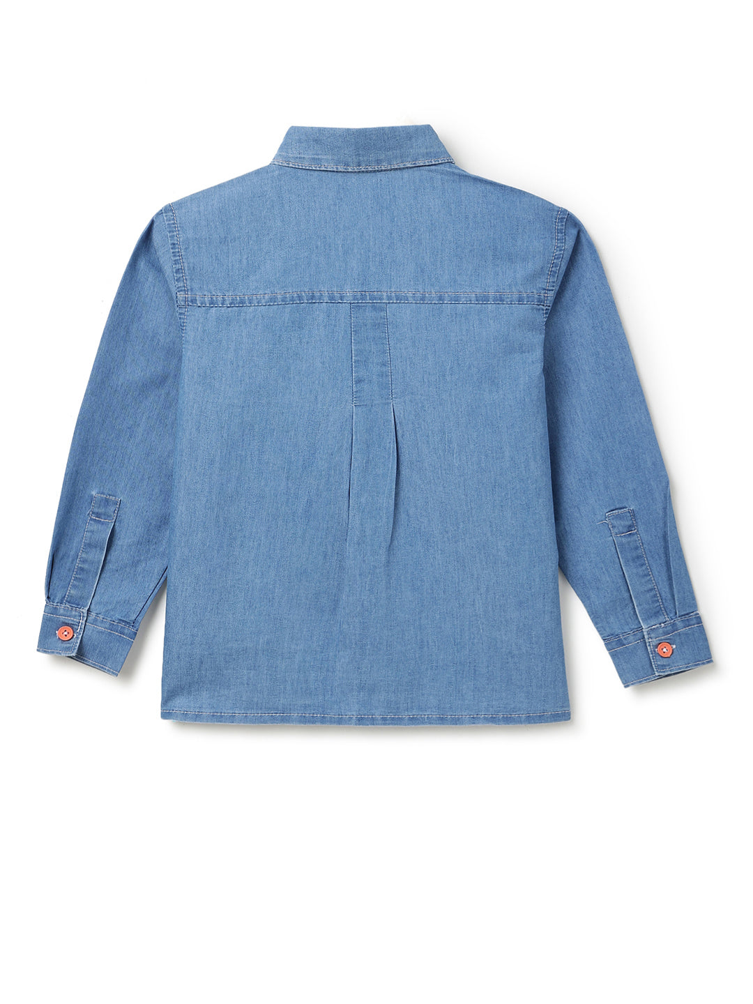 Boys Blue Oversized Denim Shirt