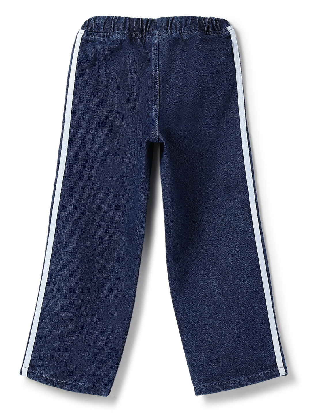 Boys Dark Blue Denim Jogger Baggy Fit Jeans