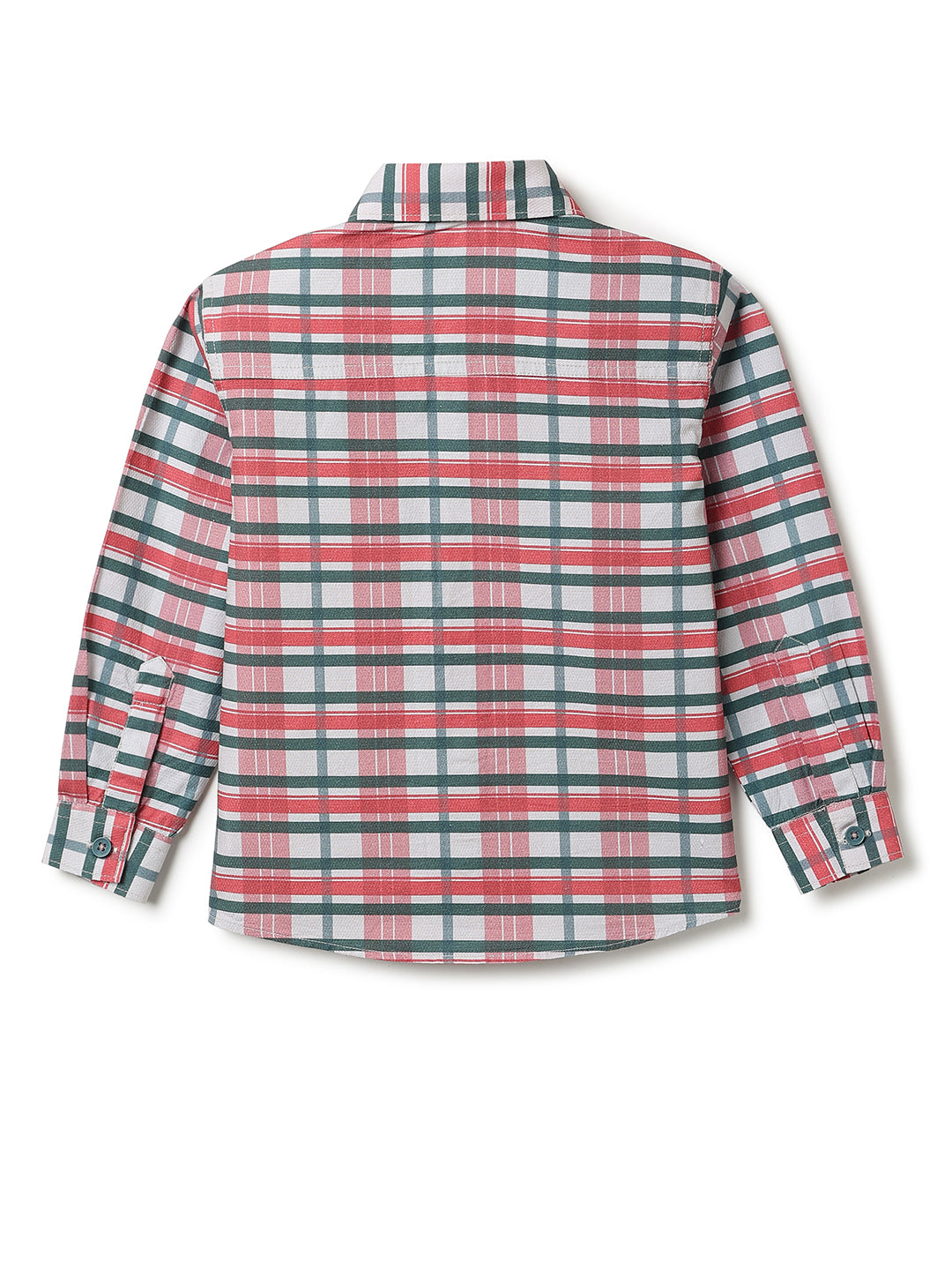 Boys Multicolor Check Shirt with Bow