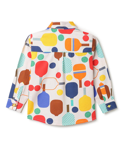 Boys Multicolor Printed Shirt