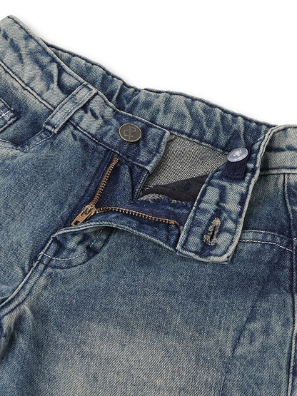 Boys Blue Denim Bermuda Shorts