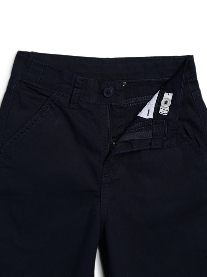 Boys Cotton Twill Navy Blue Carpenter Fit Trouser