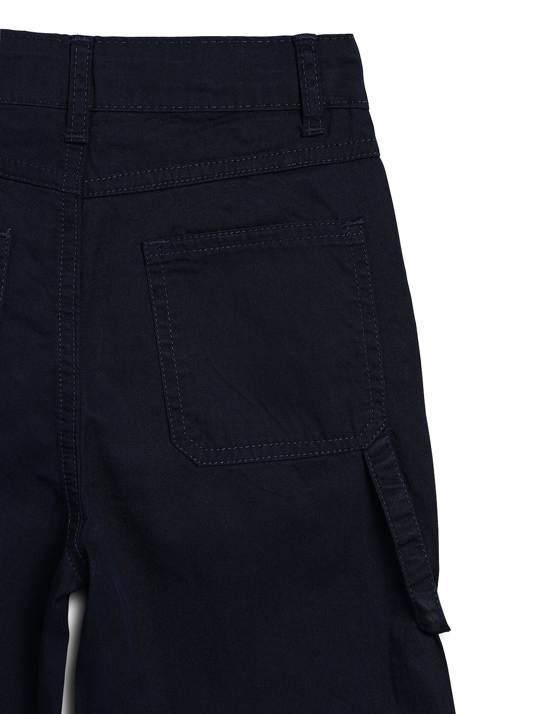 Boys Cotton Twill Navy Blue Carpenter Fit Trouser