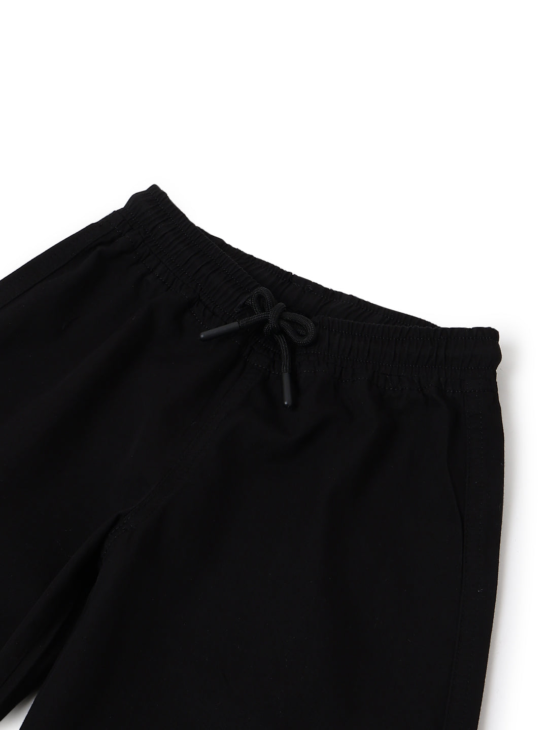 Girls Cotton Black Wide Leg Trousers