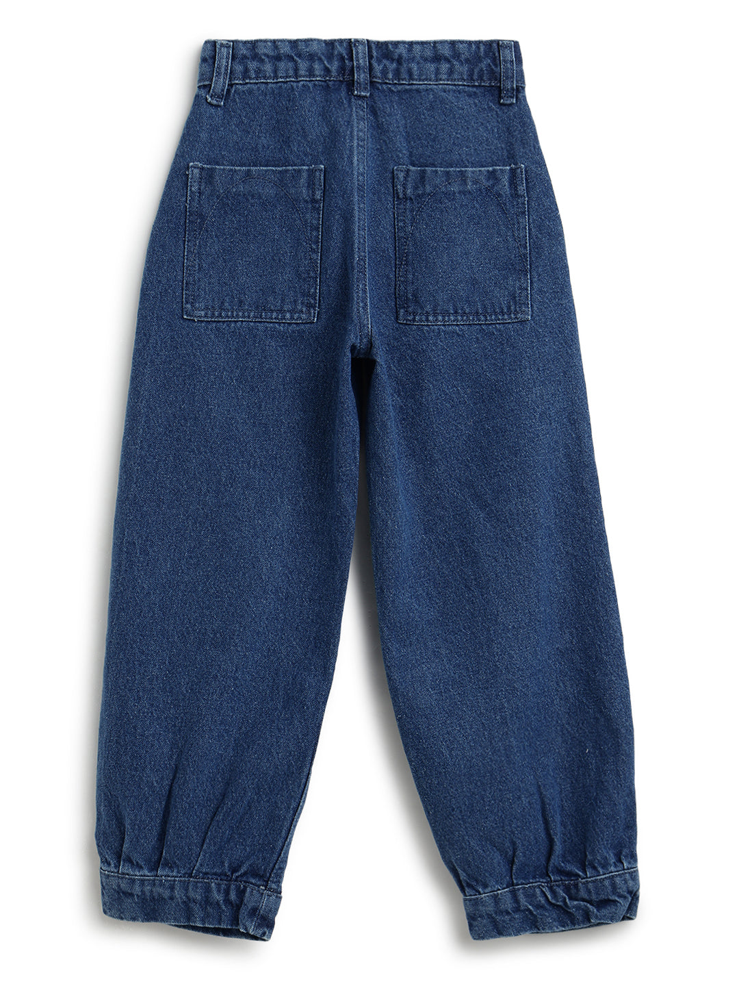 Girls Blue Balloon Fit Denim Jeans