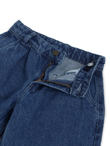 Girls Blue Balloon Fit Denim Jeans