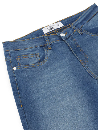 Women Denim Lycra Blue Washed Jeans