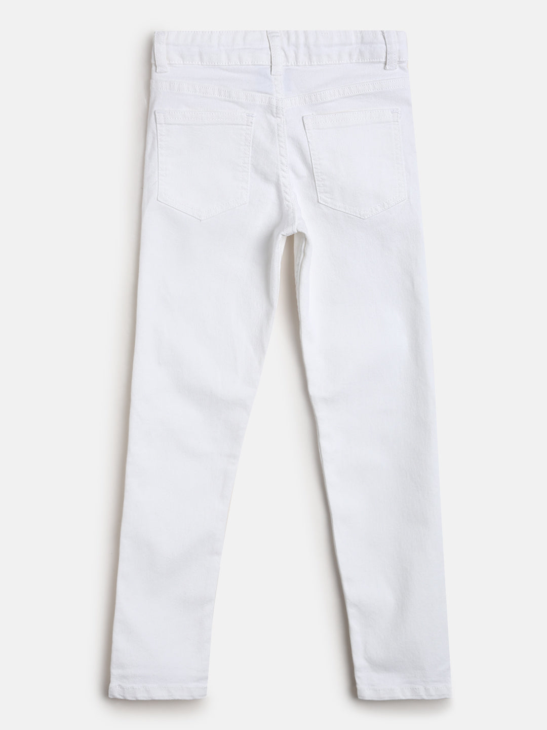 Boys Black & White Denim Slim Fit Stretchable Jeans (Pack of 2)