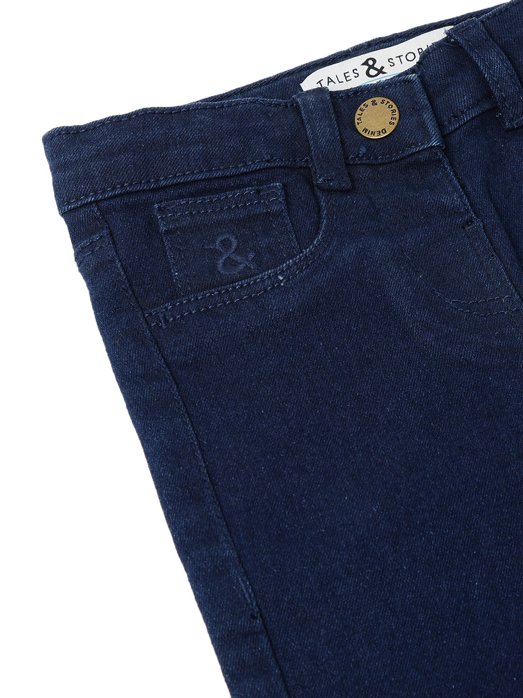Girls Dark Blue Slim Fit Jeans