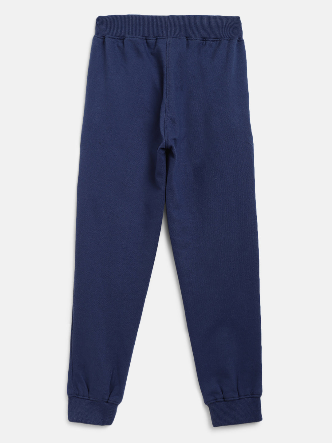 Boys & Girls Cotton Solid Navy Blue Lounge Set