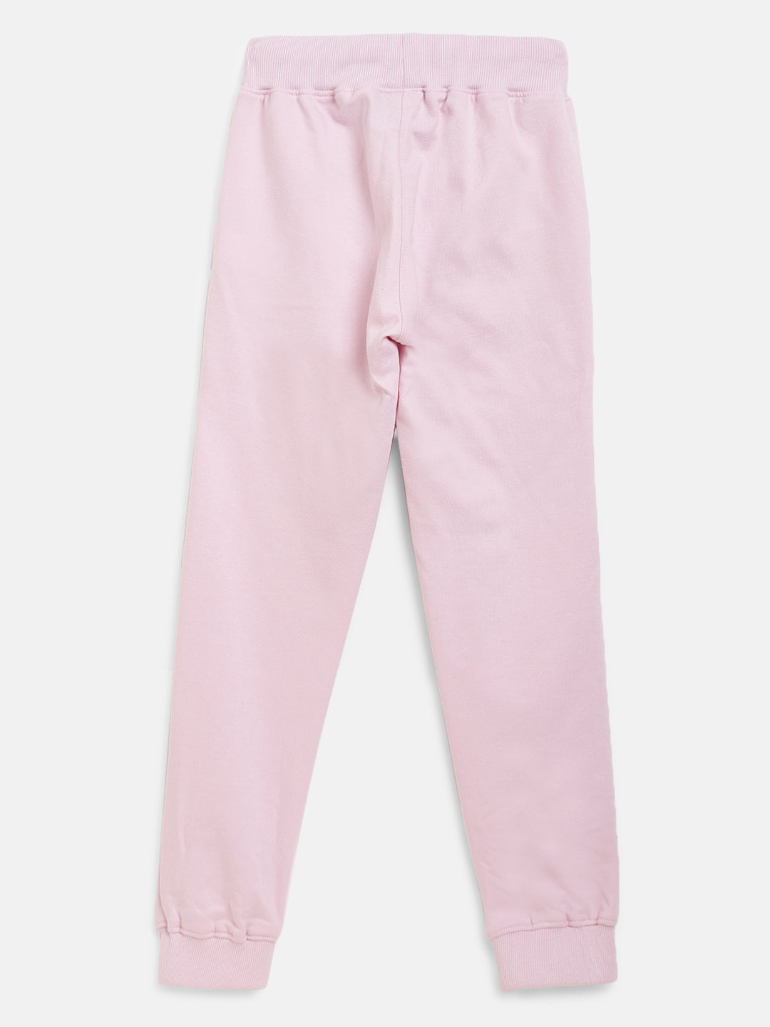 Boys & Girls Cotton Solid Pink Lounge Set