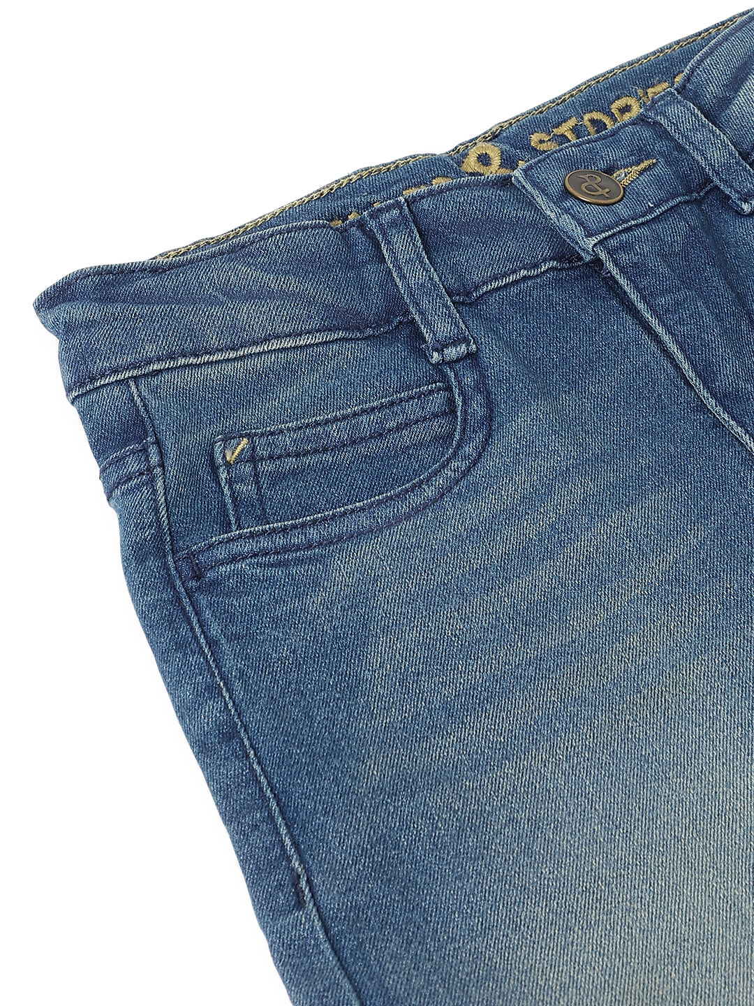 Boys Light Blue Rinse Casual Denim Jeans
