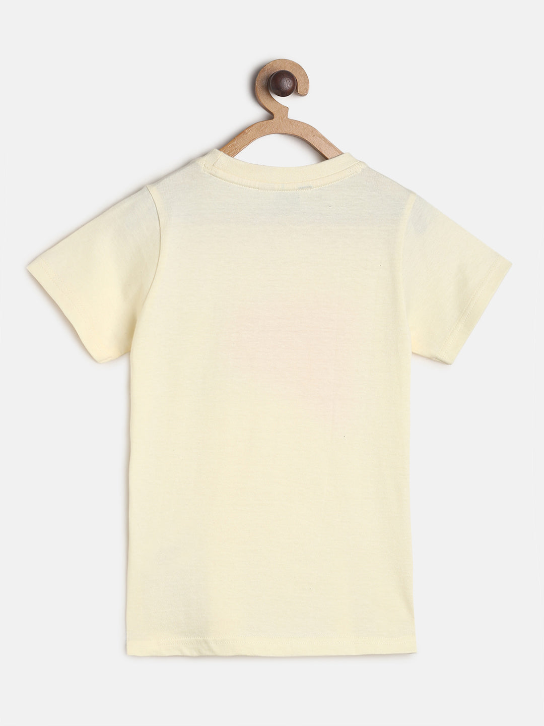 Boys Beige T-Shirts and Blue Jeans Clothing Set