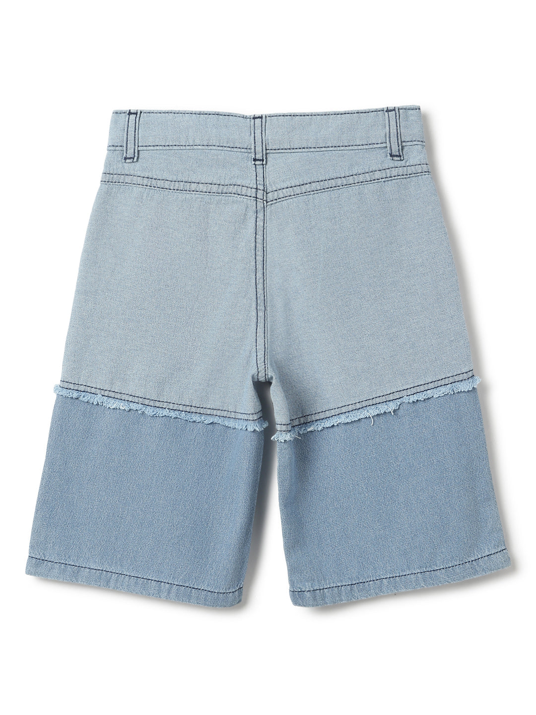 Boys White T-Shirts and Blue Bermuda Short Clothing Set