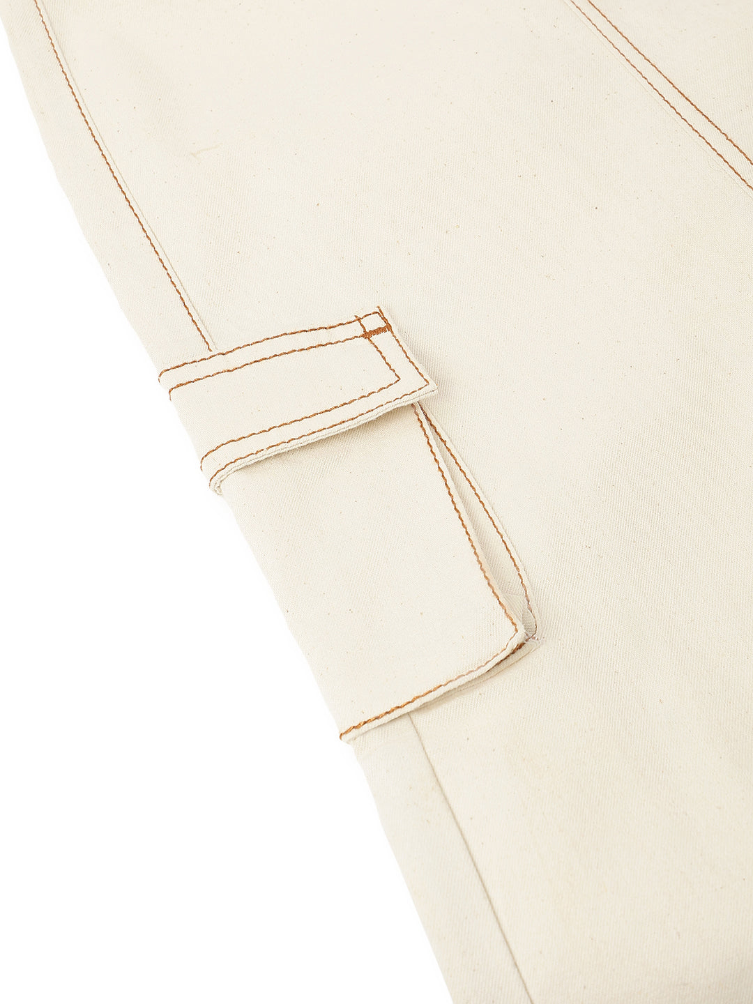 Boys & Girls Lycra Cream Overdyed  Dungaree
