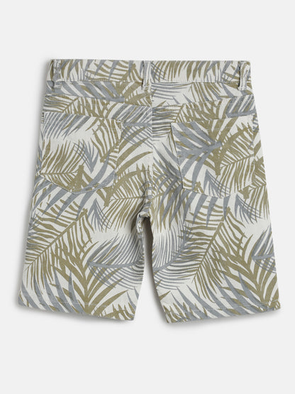 Boys Olive Shirt and Shorts Clothing Set