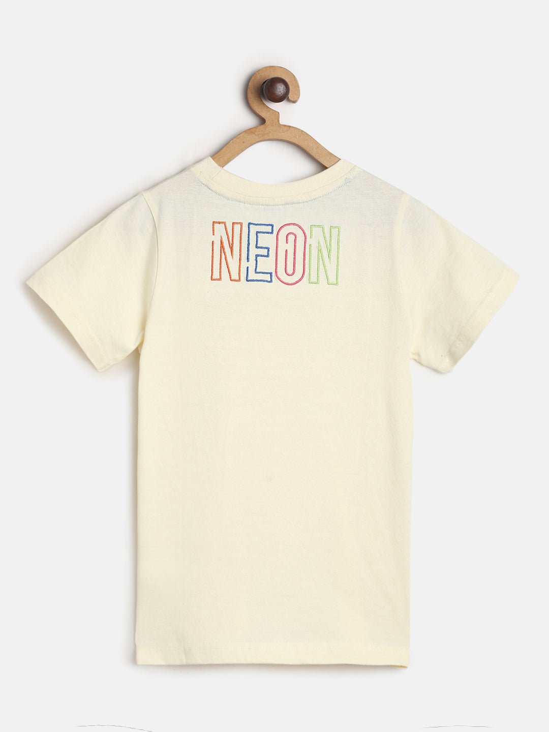 Boys Beige T-Shirts and Blue Jeans Clothing Set