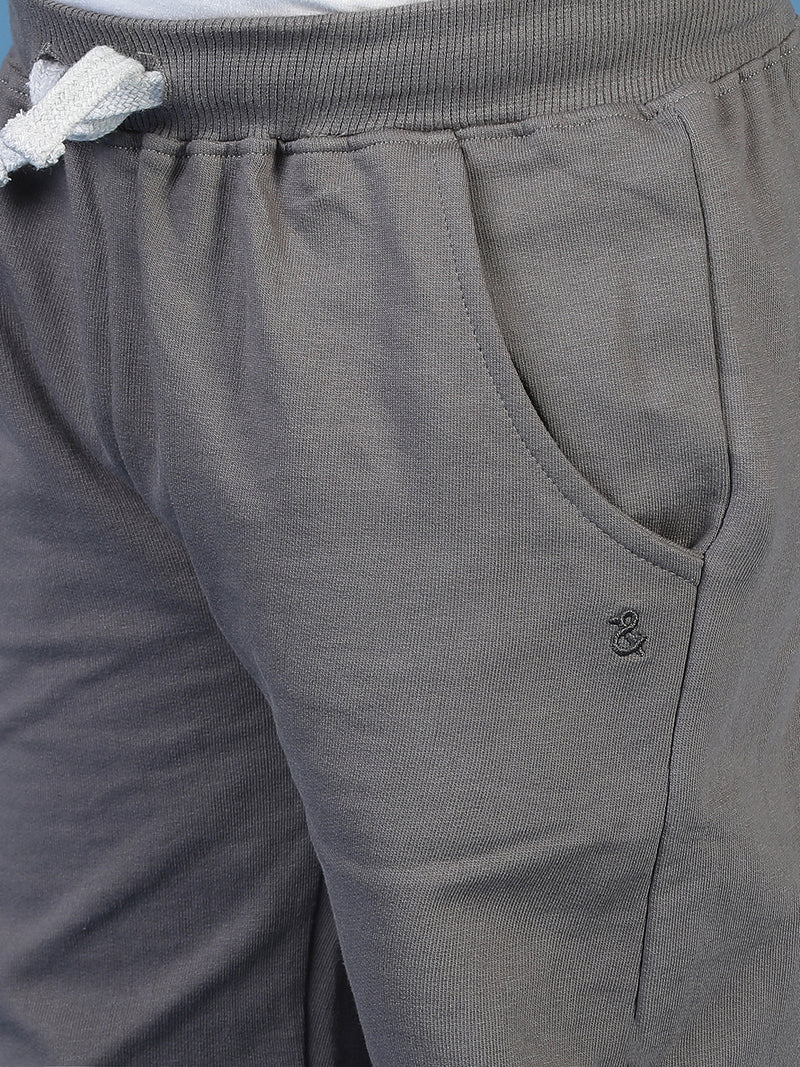 Boys Cotton Grey Joggers