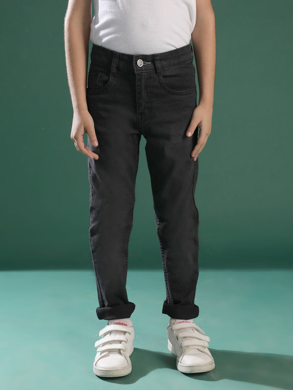 BOYS BLACK CASUAL JEANS