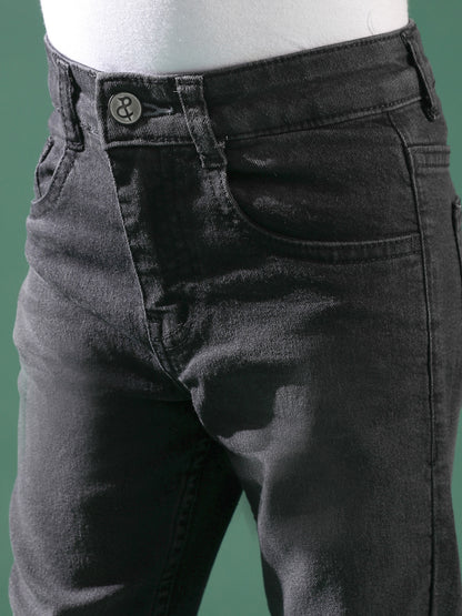 BOYS BLACK CASUAL JEANS