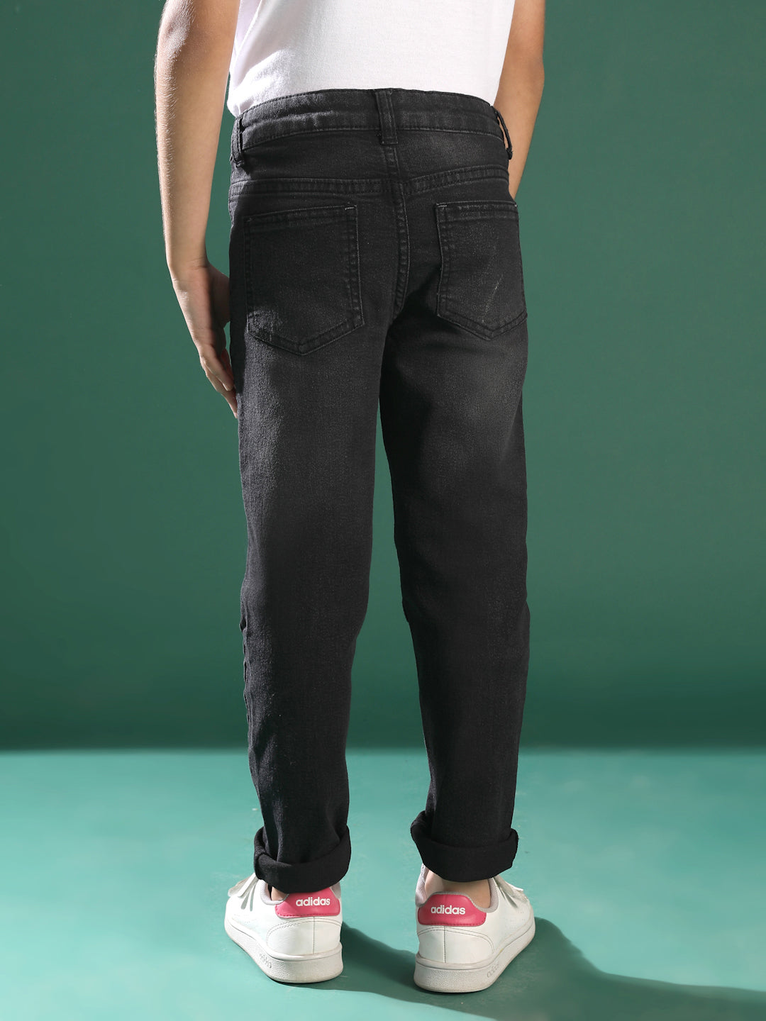BOYS BLACK CASUAL JEANS