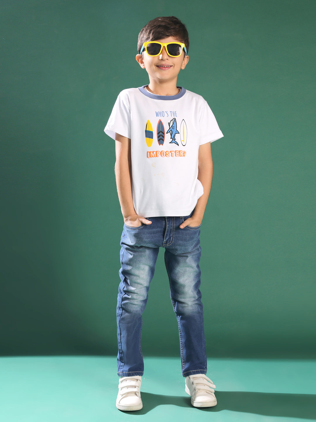 Boys Mid Blue Slim Fit Casual Denim Jeans