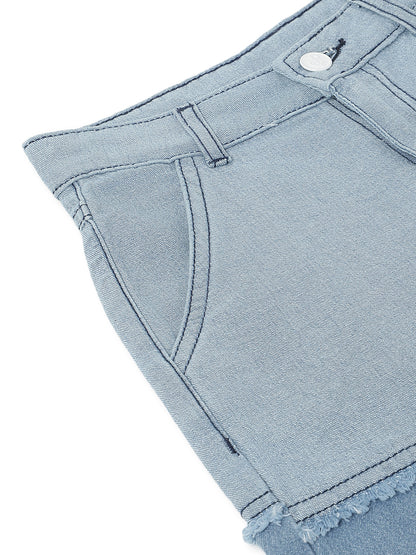 Boys Light Blue Denim Bermuda Shorts