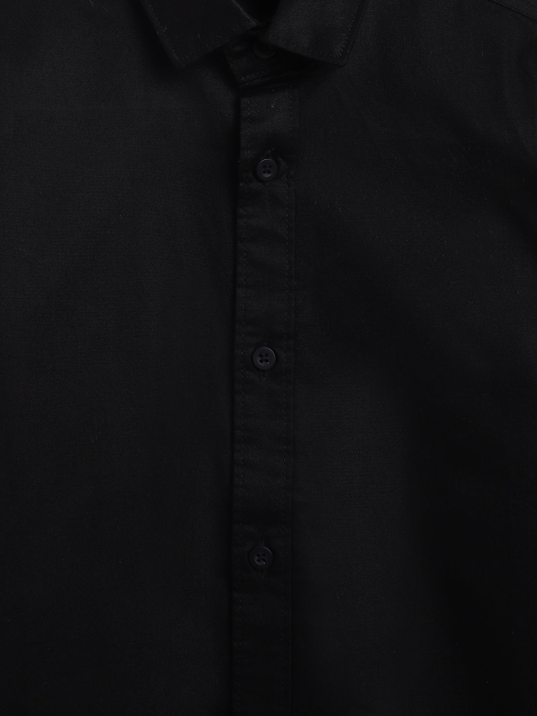 Boys Cotton Black Shirt with Beige Trouser Set