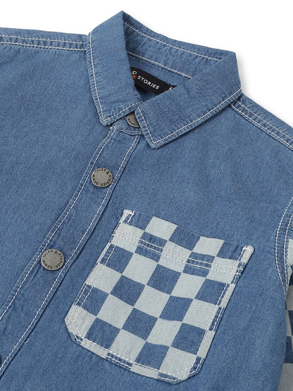 Boys Blue Denim Shacket