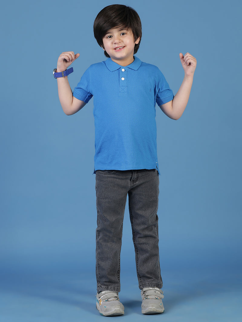 Boys Blue Polo T-Shirt