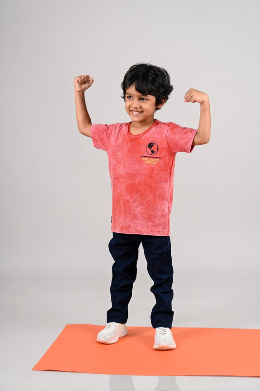Boys Rust Printed T-Shirt