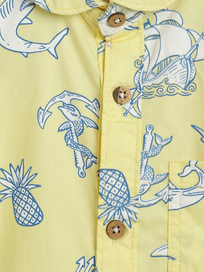 Boys Yellow Shirt and Blue Jeans Clothing Set