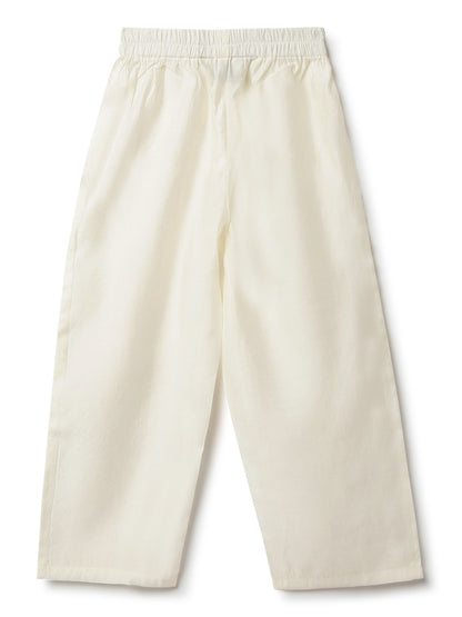 Girls Pink Ethnic Printed Viscose Kurta Set