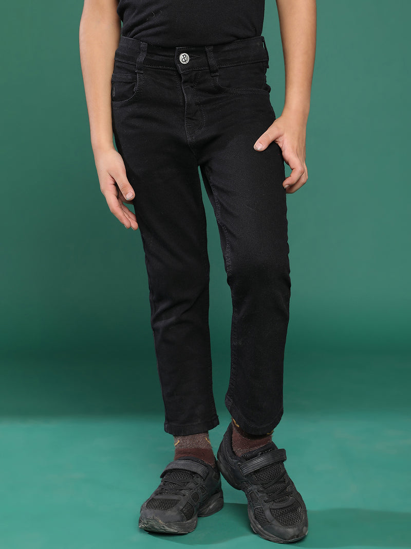 Boys Black Slim Fit Jeans