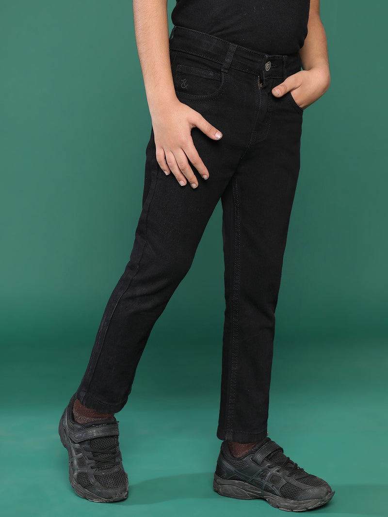 Boys Black Slim Fit Jeans