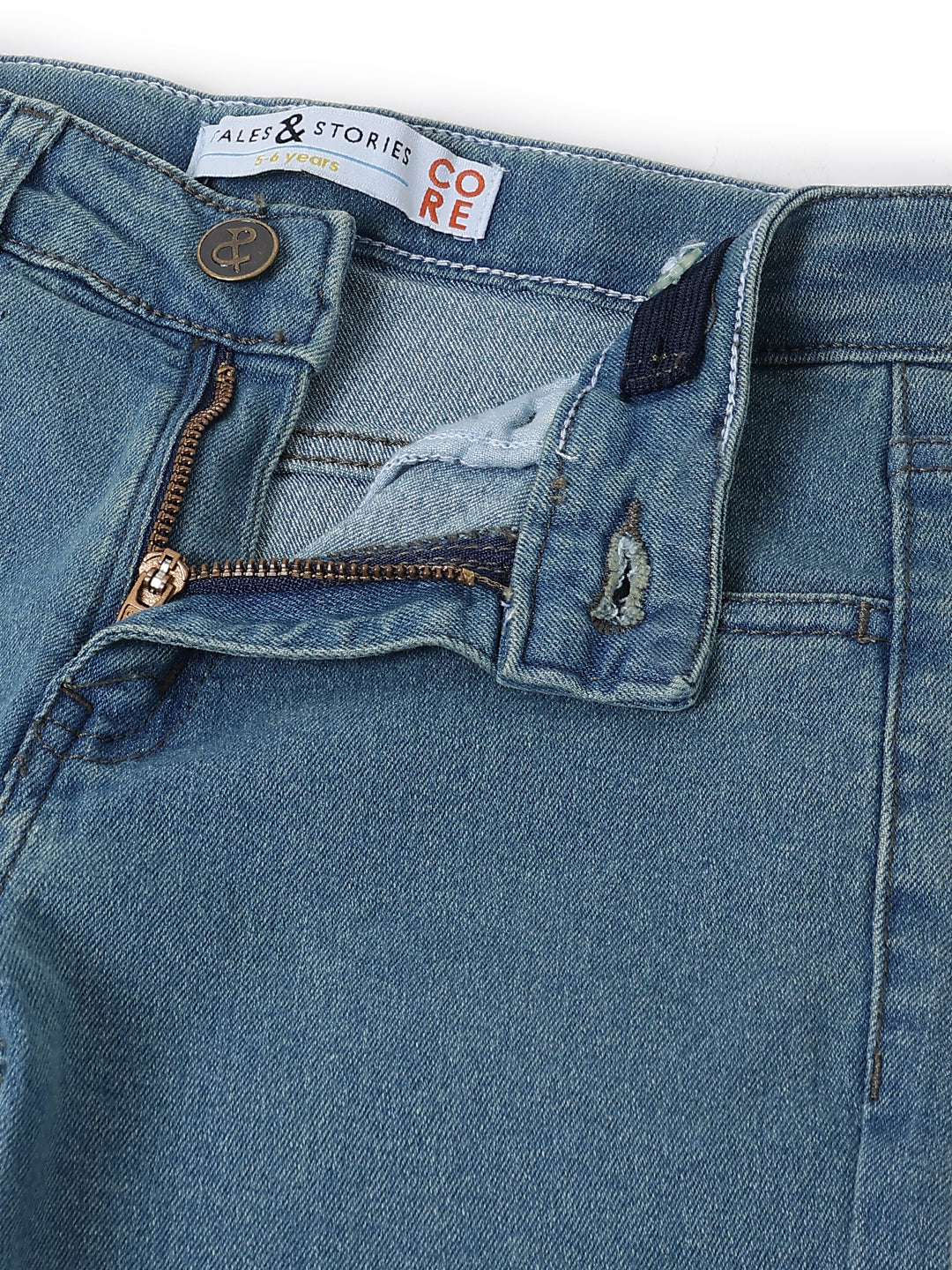 Boys Blue Denim Slim Fit Casual Jeans