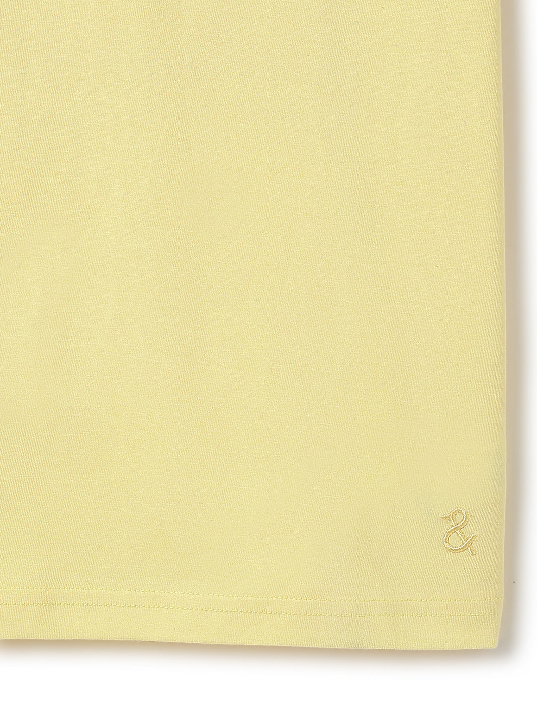 Boys Yellow Cotton Regular Solid T-shirt